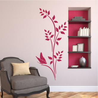 Painting Stencil Butterfly Branch 2092