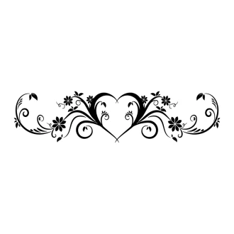 Painting Stencil Heart Ornament 2524