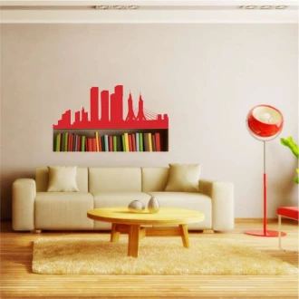 Painting Stencil Panorama Of The City 2295
