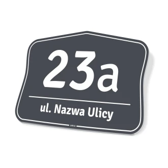 Address plaque with house number
