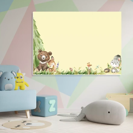 Magnetic Dry-Erase Board for Kids: Forest Animals 608