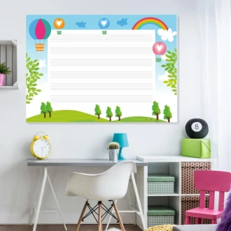 Magnetic Whiteboard For Children Stave Line Edu 046