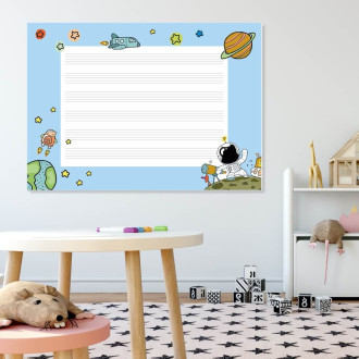 Dry erase magnetic board for children Stave line cosmos EDU 050