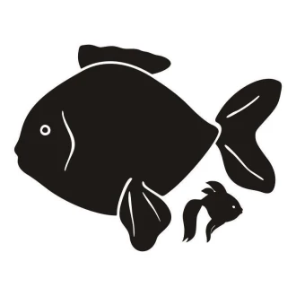 Chalkboard sticker 013 fish