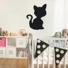 Chalkboard sticker black cat 230