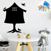 Chalkboard sticker for children, the house of Baba Yaga 284