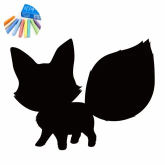 Chalkboard sticker for children fox 378