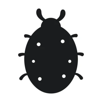 Chalkboard sticker for a child ladybug 222