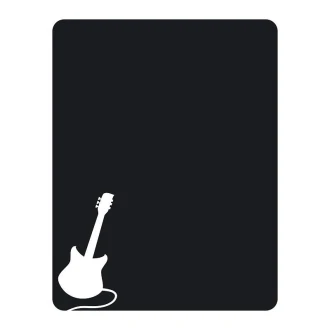 Chalkboard sticker guitar 159