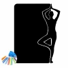 Chalkboard sticker yoga 323