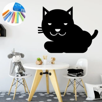 Chalkboard sticker for children cat 260