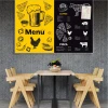 Magnetic Chalkboard In Aluminium Frame With Printed Design