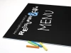 Magnetic chalkboard with personalized graphics in any size