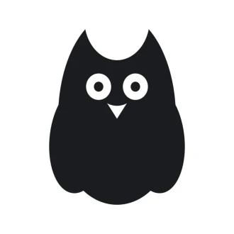 Chalkboard sticker owl 188