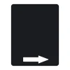 Chalkboard sticker right arrow 079