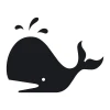 Chalkboard sticker whale 137