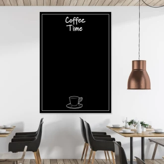 Chalkboard With Coffee Time Print 076