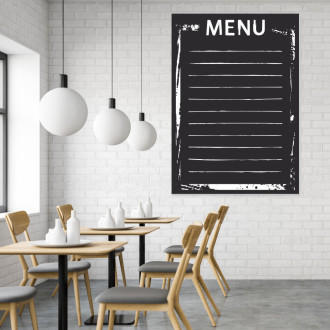Chalkboard with menu print 001