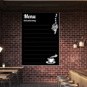 Chalk board with print, menu 038