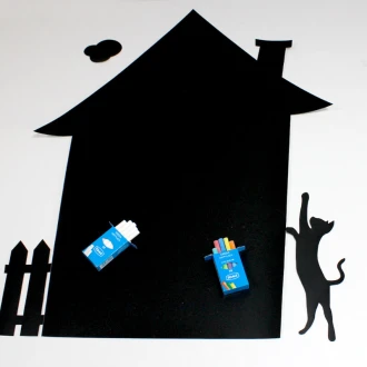 Magnetic Chalkboard House And Cat 214