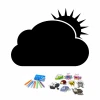 Magnetic Chalkboard For Children Sun Cloud 044