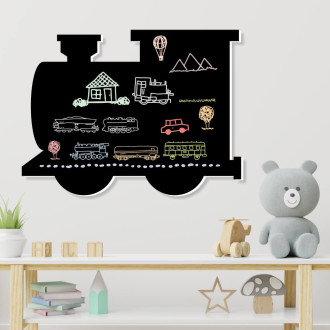 Magnetic chalk board for a child Locomotive 016