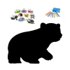 Magnetic Chalkboard Bear 372