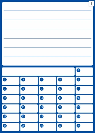 Magnetic Whiteboard Monthly Planner 372