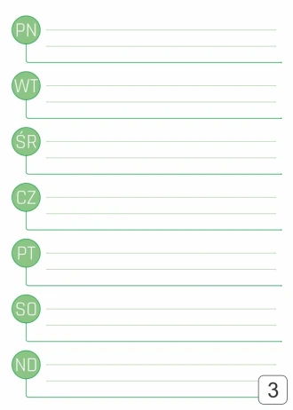 Magnetic Table planner Weekly 292