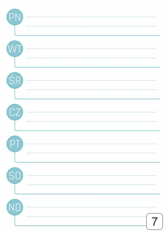 Magnetic Table planner Weekly 292