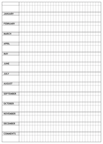 Magnetic Whiteboard Year Planner 011