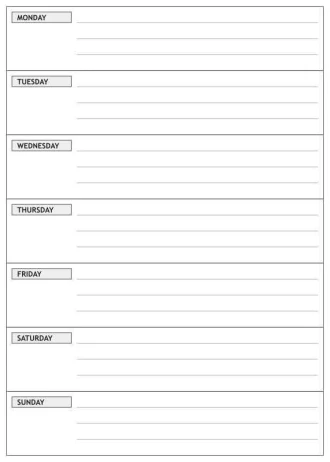 Magnetic Whiteboard Week Planner 018