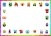 Magnetic Whiteboard For Children Dry-Cleaning Funny Monsters 138