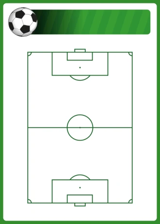 Tactical Whiteboard For Football Pitch 398 Magnetic Dry Erase