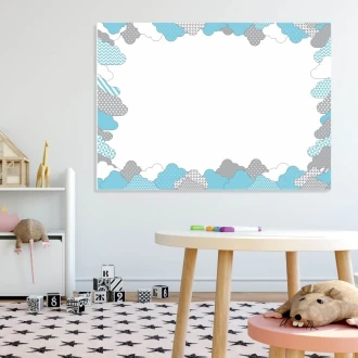 Dry Erase Magnetic Whiteboard For Childrens Clouds 490