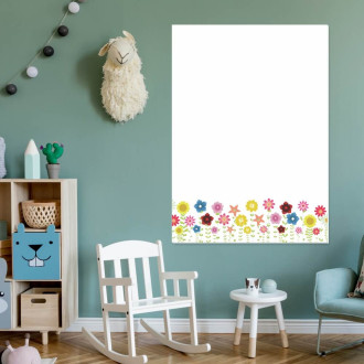 Dry-Clean Magnetic Whiteboard For Children Flowers 130