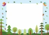 Dry Erase Magnetic Whiteboard For Childrens Forest, Birds 526