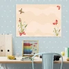 Magnetic Whiteboard For Children Butterflies Flowers 137