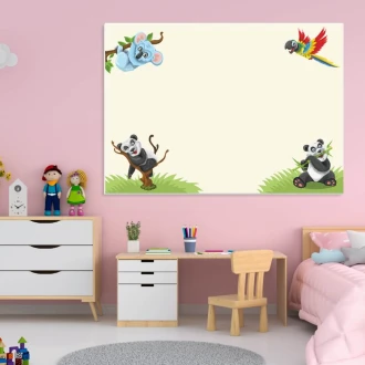 Dry Erase Magnetic Whiteboard For Childrens Pandas 524