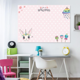 Dry erase magnetic board for childrens unicorn 519