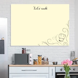Dry Erase Magnetic Whiteboard For The Kitchen Lets Cook 536