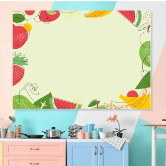 Dry Erase Magnetic Whiteboard For The Kitchen Vegetables, Fruits 539