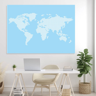 Magnetic Table Dry-Erase Map Of The World 333