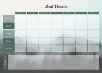 Dry-Erase Magnetic Whiteboard Meal Planner 476