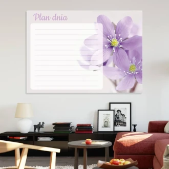 Dry Erase Magnetic Whiteboard Daily Planner Flowers 357