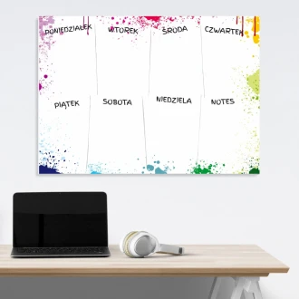 Dry-Erase Magnetic Whiteboard Weekly Planner 418