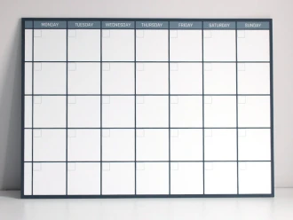 Dry Erase Magnetic Whiteboard Weekly Plan English Version 375