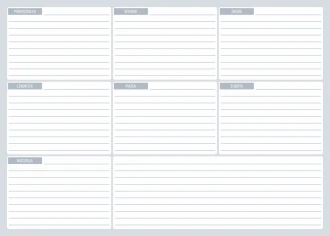 Dry-Erase Magnetic Whiteboard Weekly Planner 505