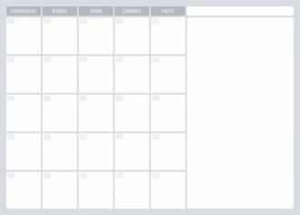 Dry-Erase Magnetic Whiteboard Weekly Planner 509
