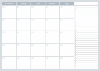 Dry-Erase Magnetic Whiteboard Weekly Planner 511